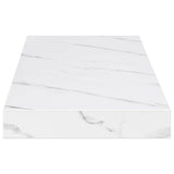Wall Shelf 4 pcs White Marble 80 x 23.5 x 4 cm Engineered Wood 42019973