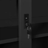 Sliding Door Cabinet Anthracite 90x40x90 cm Steel 335957