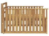 Outdoor Sofa Solid Acacia Wood White 3439131