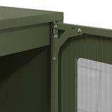 Sideboard Olive Green 100.5x39x107 cm Cold-rolled Steel 853408