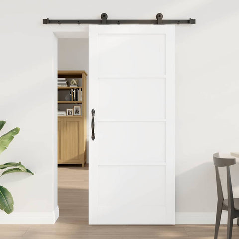 Sliding Door Manual ORKDAL White and black 86 x 198.5 cm 3333455