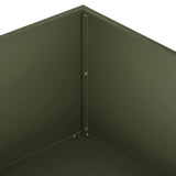 Garden Planter Olive Green 100 x 100 x 30 cm Cold-rolled Steel 8005084