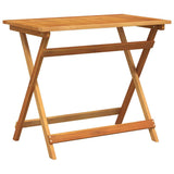 Bistro Set Folding 5 pcs Oil Natural Solid Acacia Wood 4105503