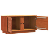 TV Cabinet Wax Brown 80 x 35 x 40.5 cm Solid Pine Wood 867157