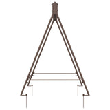 Swing Frame Antique Brown 113 x 121.5 x 168 cm Steel 42038702