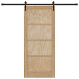 Sliding Door Natural 86 x 198.5 cm Solid Pine Wood 3445447