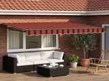 Manual Retractable Awning with LEDs 2.5 x 2 m 3419345