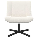 Swivel Chair Cream 63 x 75 x 76 cm Sheepskin 42007335