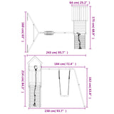 Outdoor Playset Impregnated Wood Pine 3155968