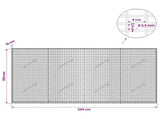 Gabion with 3.5 mm Wire and 5x2.5 cm Mesh 200x10x100 cm 3461566