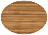 Table Top 90 x 3.5 Round Solid Teak Wood Natural 42033154
