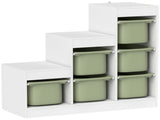 Toy Storage Organiser, Three-Layer Kids Toy Storage Units, with Removable Bins, for Ages 3-8 Years, T3398P554281