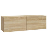 Tv Cabinet Set Set of 7 Sonoma oak Engineered wood Standard 3114560