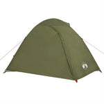 ZNTS Camping Tent Dome 3-Person Olive Green Waterproof 4009615