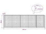 Gabion with 3.5 mm Wire and 5x5 cm Mesh 250x30x100 cm 3462239