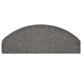 Stair Mats 30 pcs 65x24x4 cm Dark Grey Half Round Large 3365761