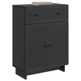 Sideboard with Drawer Black 66 x 34.5 x 90 cm Engineered Wood 893946