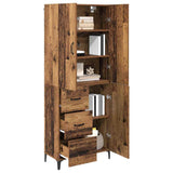 Highboard Old Wood 69.5 x 34 x 180 cm Engineered Wood 3415628