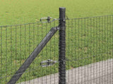 Welded Wire Fence with Concrete Base 25 x 0.6 m 3352547