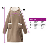 Blanket Hoodie Camel M Fleece and Flannel 42017185