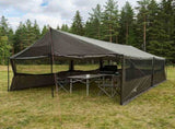 Family Tent Brown grey 600 x 400 x 268 cm Polyester and Steel 42029015