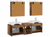 Bathroom Cabinet Set 5 pcs Old Wood Engineered Wood 3406405