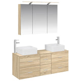 Bathroom Furniture Set 4 pcs Sonoma Oak 3406777