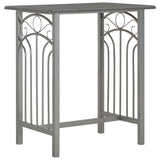 3 Piece Bar Set Wood and Steel Anthracite 284397