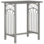 3 Piece Bar Set Wood and Steel Anthracite 284397