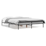 Bed Frame without Mattress Grey Sonoma 135x190 cm Double 845044