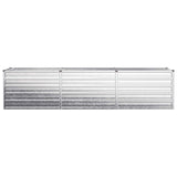 Raised Garden Bed Silver 240 x 40 x 55 cm galvanized 8006258