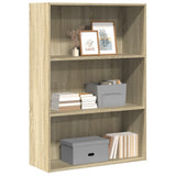 Bookcase Sonoma Oak 80x30x114 cm Engineered Wood 857933