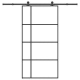 Sliding Door with Hardware Set 102,5x205 cm ESG Glass&Aluminium 3332927