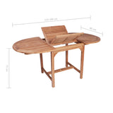 ZNTS B-ware 7 Piece Outdoor Dining Set Solid Teak 41998