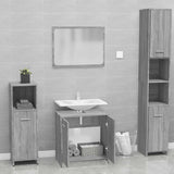 Bathroom Furniture Set Grey Sonoma Engineered Wood 815529