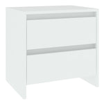 Bedside Cabinets 2 pcs White 45x34.5x44.5 cm Engineered Wood 809846