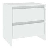 Bedside Cabinet White 45x34.5x44.5 cm Engineered Wood 809845