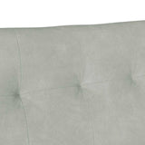 Chesterfield Bench Light Grey 112 x 65.5 x 75 cm Velvet 42019286