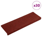 ZNTS Stair Mats Self-adhesive 30 pcs Red 65x21x4 cm 3365695