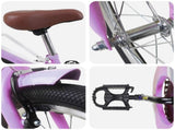 Kids Bike 18 Inches for 5-7 Years Old Purple 42009459