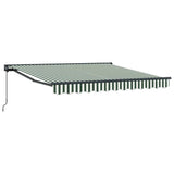 Awning Frame Green and White 350 x 250 cm 3330481