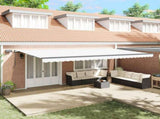 Retractable Awning White 600 x 350 cm Fabric and Aluminium 3331762