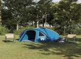 Dome Tent 4-Person 308 x 268 x 130 cm Waterproof Blue Taffeta 42001009