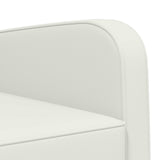 Armchair White Faux Leather 42043434