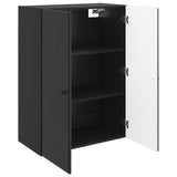 Wall-Mounted Cabinet Black 66 x 34.5 x 90 cm Engineered Wood 899076