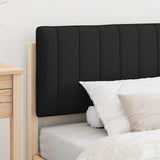 Bed Frame with Upholstered Headboard Black 100 x 200 cm 878071