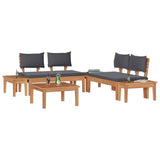 Garden Sofa Set 3 pcs Brown and Grey 3356869
