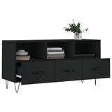 TV Cabinet Black 102x36x50 cm Engineered Wood 829029