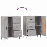 Sideboard Grey Sonoma 69.5x34x90 cm Engineered Wood 830282