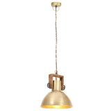 320533 Industrial Hanging Lamp 25 W Brass Round 30 cm E27